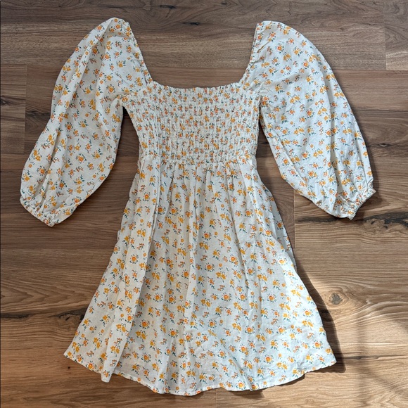 Urban Outfitters Dresses & Skirts - Cottagecore! Floral White and Yellow Dress